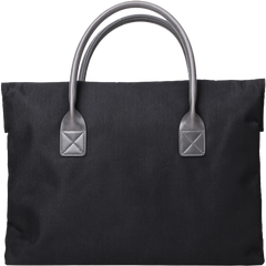 Fashion PVC Canvas Casual Black Men's Handbag Briefcase Business Laptop Handbag For Men - imessengerbags