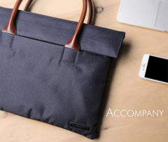 Fashion PVC Canvas Casual Black Men's Handbag Briefcase Business Laptop Handbag For Men - imessengerbags