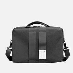 Fashion Polyester Fibre Men's Black Messenger Bag 14'' Blue Briefcase Business Computer Handbag For Men - imessengerbags