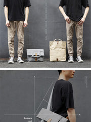 Fashion OXFORD CLOTH PVC Canvas Men's Messenger Bag Handbag Shoulder Bag For Men