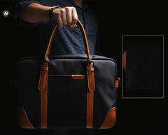 Fashion Nylon Clothing Black Men's Large Handbag Briefcase Business Laptop Business For Men - imessengerbags