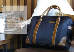 Fashion Nylon Clothing Black Men's Large Handbag Briefcase Business Laptop Business For Men - imessengerbags