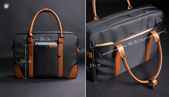 Fashion Nylon Clothing Black Men's Large Handbag Briefcase Business Laptop Business For Men - imessengerbags