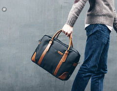 Fashion Nylon Clothing Black Men's Large Handbag Briefcase Business Laptop Business For Men - imessengerbags