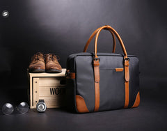 Fashion Nylon Clothing Black Men's Large Handbag Briefcase Business Laptop Business For Men - imessengerbags