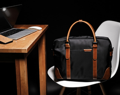 Fashion Nylon Clothing Black Men's Large Handbag Briefcase Business Laptop Business For Men - imessengerbags
