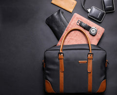 Fashion Nylon Clothing Black Men's Large Handbag Briefcase Business Laptop Business For Men - imessengerbags