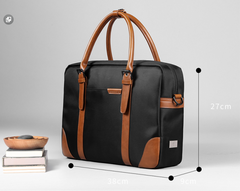 Fashion Nylon Clothing Black Men's Large Handbag Briefcase Business Laptop Business For Men - imessengerbags