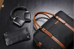 Fashion Nylon Clothing Black Men's Large Handbag Briefcase Business Laptop Business For Men - imessengerbags
