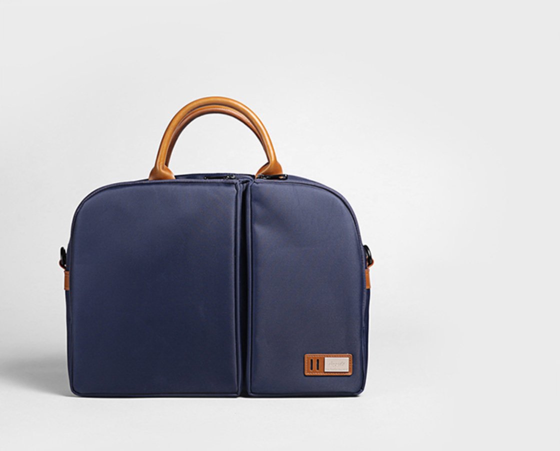 Fashion Oxford Cloth PVC Men's 13'' Blue Briefcase Business Computer Handbag For Men - imessengerbags