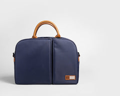 Fashion Oxford Cloth PVC Men's 13'' Blue Briefcase Business Computer Handbag For Men - imessengerbags