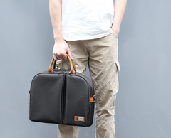 Fashion Oxford Cloth PVC Men's 13'' Blue Briefcase Business Computer Handbag For Men - imessengerbags