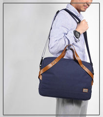 Fashion OXFORD CLOTH PVC Mens Black Gray Handbag Briefcase Business Laptop Briefcase For Men - imessengerbags