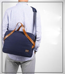 Fashion OXFORD CLOTH PVC Mens Black Gray Handbag Briefcase Business Laptop Briefcase For Men - imessengerbags