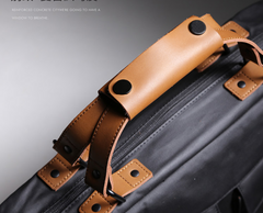 Fashion PVC Canvas Men's Khaki Large Handbag Briefcase Business Laptop Business For Men - imessengerbags