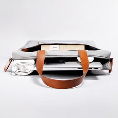 Fashion OXFORD CLOTH PVC Black Men's Women's Laptop Handbag Briefcase Business Briefcase For Men - imessengerbags