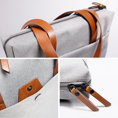 Fashion OXFORD CLOTH PVC Black Men's Women's Laptop Handbag Briefcase Business Briefcase For Men - imessengerbags