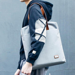 Fashion OXFORD CLOTH PVC Black Men's Women's Laptop Handbag Briefcase Business Briefcase For Men - imessengerbags