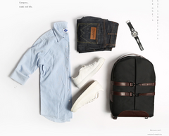 Fashion OXFORD CLOTH PVC Blue Men's Fashion Backpack Travel Backpack Computer Backpack For Men - imessengerbags