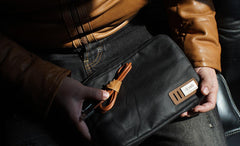 Fashion PVC Canvas Men's Waterproof Mobile Bag Storage Bag Clutch Bag For Men - imessengerbags