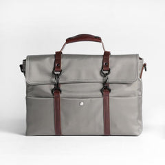 Fashion Nylon Cloth Men's Black Business Briefcase Shoulder Bag Computer Handbag For Men - imessengerbags