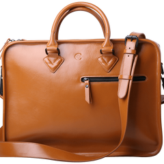Fashion PU Leather Men's Large Black Handbag Briefcase Business Laptop Handbag For Men - imessengerbags