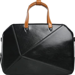Fashion PU Men's Black Business Briefcase Computer Brown Briefcase Handbag For Men - imessengerbags