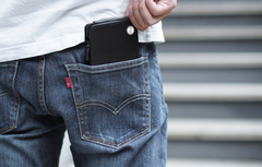 Fashion Leather Men's Trifold Long Wallet Black Gray Long Wallet For Men - imessengerbags