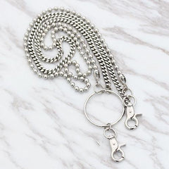 Fashion Men's Women's Silver Long Hip Hop Pants Chain Biker Wallet Chain For Men