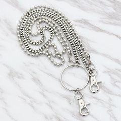 Fashion Men's Women's Silver Long Jean Pants Chain Biker Wallet Chain For Men