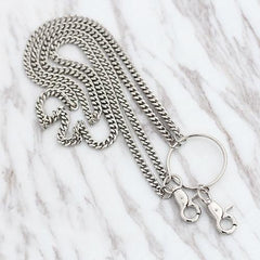 Fashion Men's Women's Silver Long Hip Hop Pants Chain Biker Wallet Chain For Men