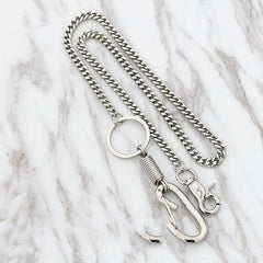 Fashion Men's Women's Silver Long Jean Pants Chain Biker Wallet Chains For Men - imessengerbags