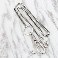 Fashion Men's Women's Self Defense Long Hip Hop Pants Chain Biker Wallet Chain For Men - imessengerbags