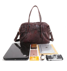 Fashion Vintage Leather Men's Travel Bag Weekender Bag Shoulder Bag For Men - imessengerbags