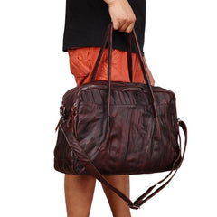 Fashion Vintage Leather Men's Travel Bag Weekender Bag Shoulder Bag For Men - imessengerbags