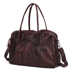 Fashion Vintage Leather Men's Travel Bag Weekender Bag Shoulder Bag For Men - imessengerbags