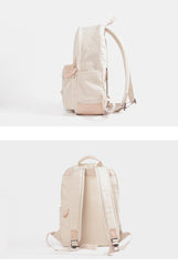 Waxed Canvas Womens Mens Backpack 14'' Green College White Backpack Travel Backpack For Men - imessengerbags