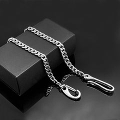 Fashion Stainless Steel Mens 18'' Silver Pants Chain Wallet Chain Motorcycle Wallet Chain for Men - imessengerbags