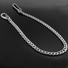 Fashion Stainless Steel Mens 18'' Silver Pants Chain Wallet Chain Motorcycle Wallet Chain for Men - imessengerbags