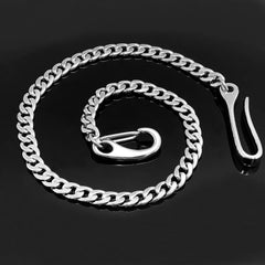 Fashion Stainless Steel Mens 18'' Silver Pants Chain Wallet Chain Motorcycle Wallet Chain for Men - imessengerbags