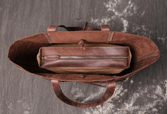 mens tote bag with zipper Vintage Mens Leather Tote Bag Tote Bag On Shoulder Mens Mens Leather Tote For Work