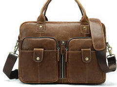 GENUINE LEATHER MENS Laptop BAG BRIEFCASE WORK BAG BUSINESS BAGS FOR MEN