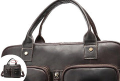 GENUINE LEATHER MENS Laptop BAG BRIEFCASE WORK BAG BUSINESS BAGS FOR MEN