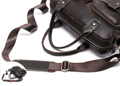 GENUINE LEATHER MENS Laptop BAG BRIEFCASE WORK BAG BUSINESS BAGS FOR MEN