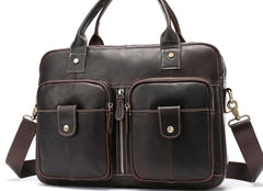 GENUINE LEATHER MENS Laptop BAG BRIEFCASE WORK BAG BUSINESS BAGS FOR MEN