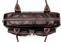 GENUINE LEATHER MENS Laptop BAG BRIEFCASE WORK BAG BUSINESS BAGS FOR MEN