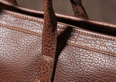 Genuine Leather Mens Large Travel Bag Cool Duffle Bag Shoulder Bag Weekender Bag for Men - imessengerbags