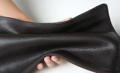 Genuine Leather Mens Clutch Cool Wallet Zipper Clutch Wristlet Bag Wallet for Men