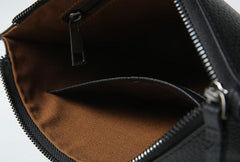 Genuine Leather Mens Clutch Cool Wallet Zipper Clutch Wristlet Bag Wallet for Men