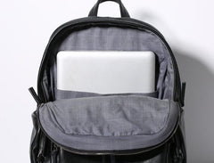 Genuine Leather Mens Cool Backpack Sling Bag Large Travel Bag Hiking Bag for Men